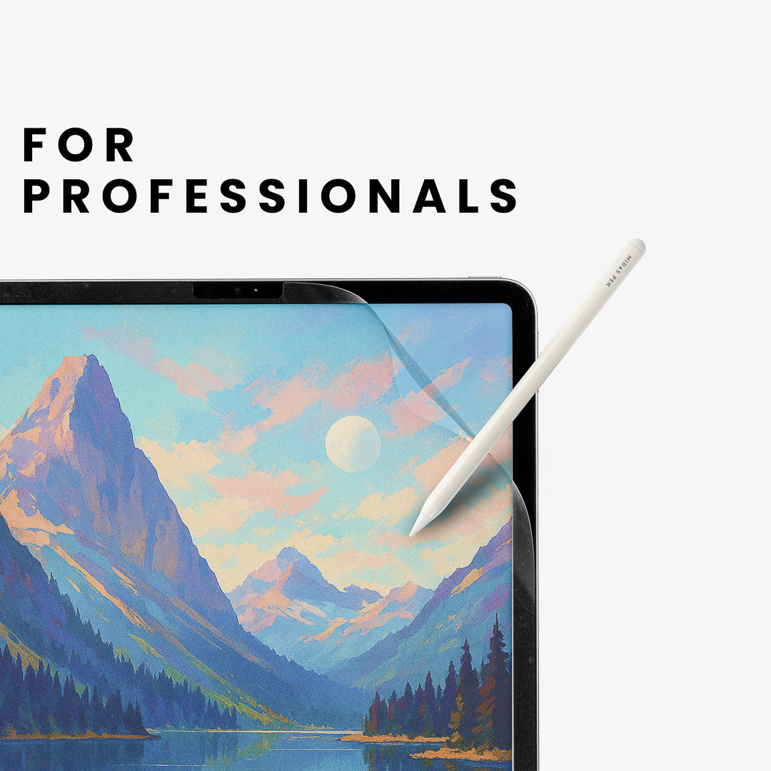 Midas Paper Feel Screen Protector (2 pack) + Midas Pen Tips